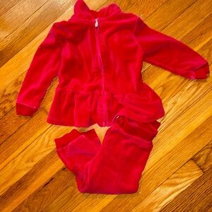 Ralph Lauren velour track suit, size 24 months